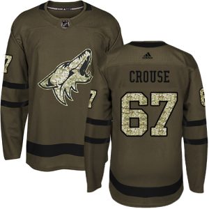 Kinder Arizona Coyotes Eishockey Trikot Lawson Crouse #67 Authentic Grün Salute to Service
